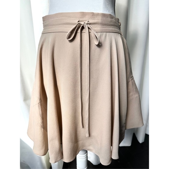 A.L.C. Women's Silk Mini Skirt in Dusty Pink, Size 2 - Picture 3 of 12